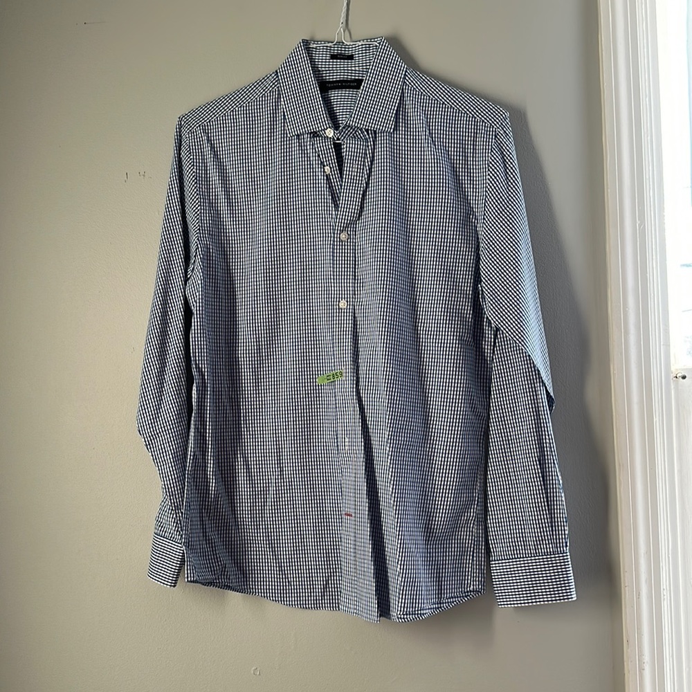 Slim Fit Tommy Hilfiger plaid button up men’s shirt size large